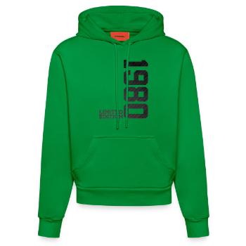 46E ANNIVERSAIRE ÉDITION LIMITÉE 1980 - Sweat à capuche bio ajusté fabriqué en UE - City Green - Devant