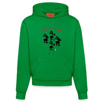Christmas - Organic Fitted Hoodie Made in EU - City Green - Front