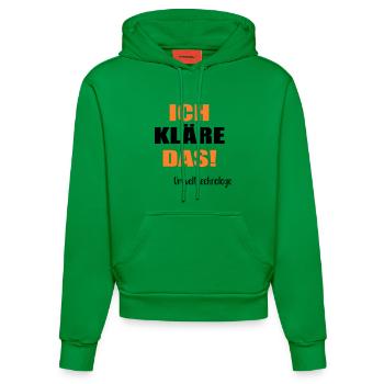 Umwelttechnologe Abwasser - Organic Fitted Hoodie Made in EU - City Green - Vorne