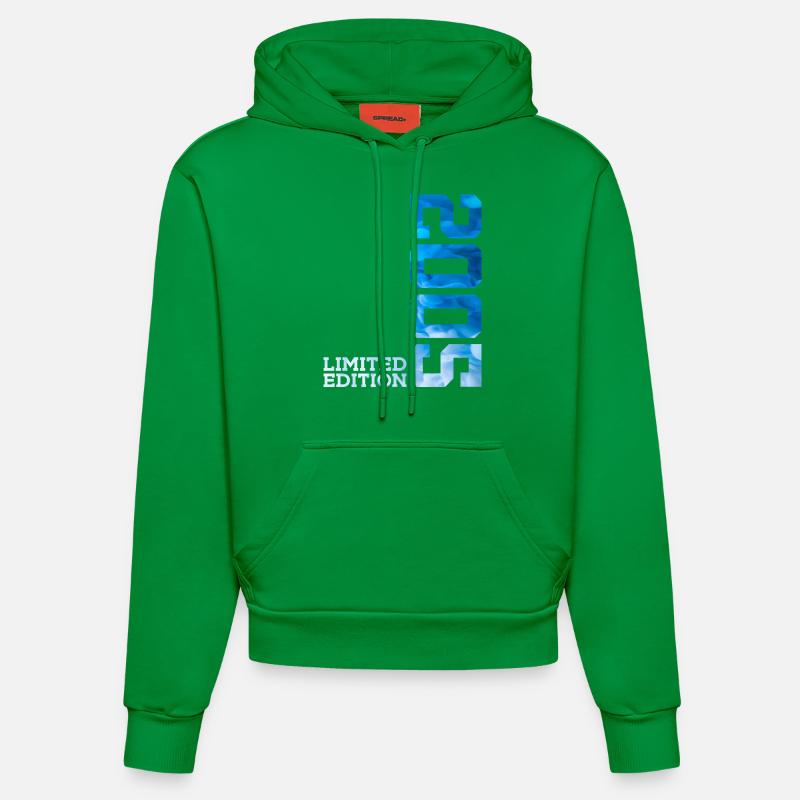21E ANNIVERSAIRE ÉDITION LIMITÉE 2005 - Sweat à capuche bio ajusté fabriqué en UE - City Green