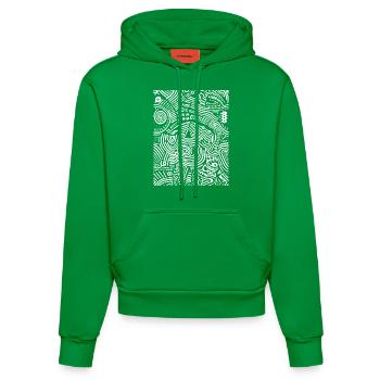 Grafik - Organic Fitted Hoodie Made in EU - City Green - Vorne