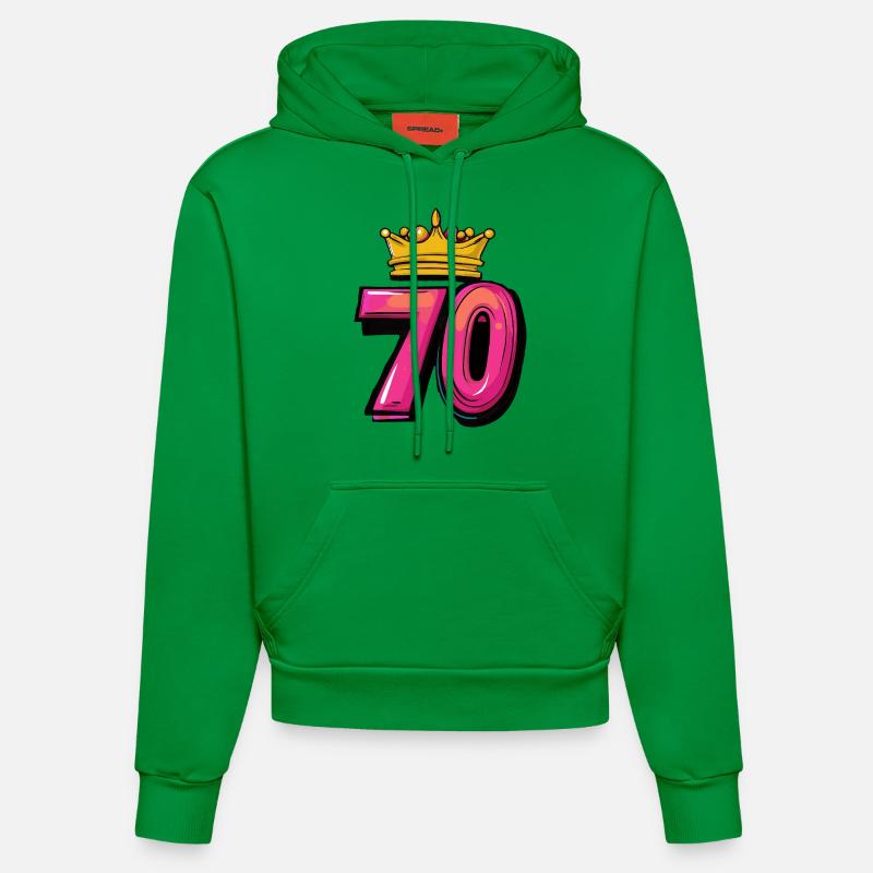 Couronne à 70 chiffres - Sweat à capuche bio ajusté fabriqué en UE - City Green