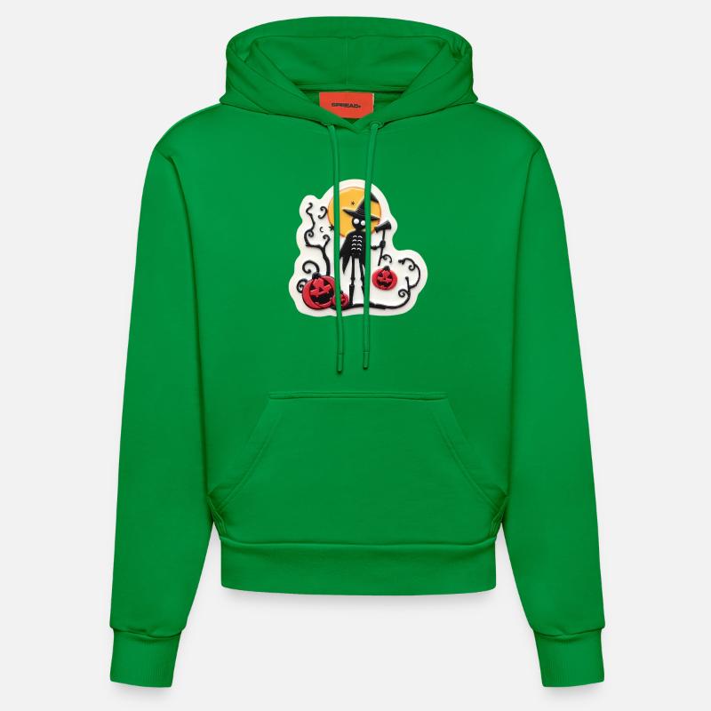 Halloween effrayant - Sweat à capuche bio ajusté fabriqué en UE - City Green