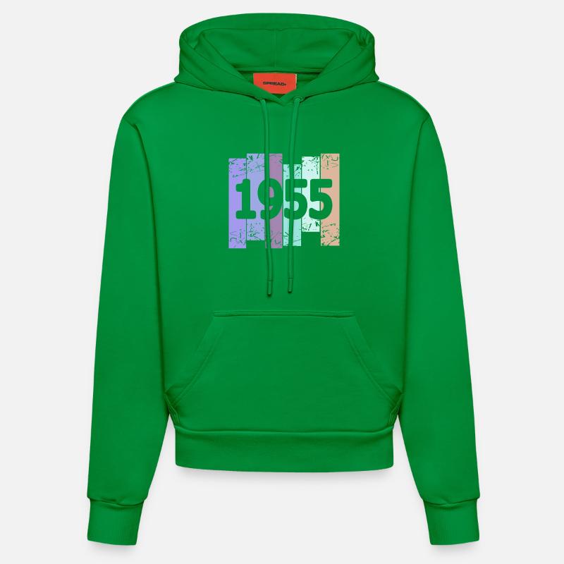 1955 - Sweat à capuche bio ajusté fabriqué en UE - City Green