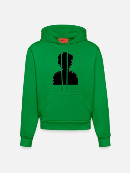 Icon Account Avatar - Organic Fitted Hoodie Made in EU - City Green