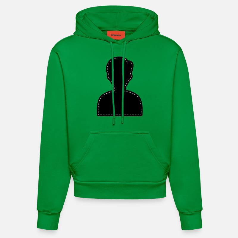 Icône compte Avatar - Sweat à capuche bio ajusté fabriqué en UE - City Green
