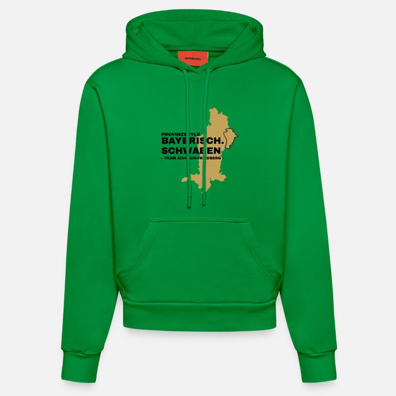 Souabe | AICHACH-FRIEDBERG - Sweat à capuche bio ajusté fabriqué en UE - City Green