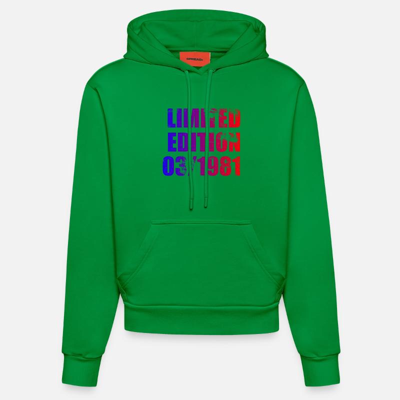 45e anniversaire Édition Limitée 03/1981 - Sweat à capuche bio ajusté fabriqué en UE - City Green