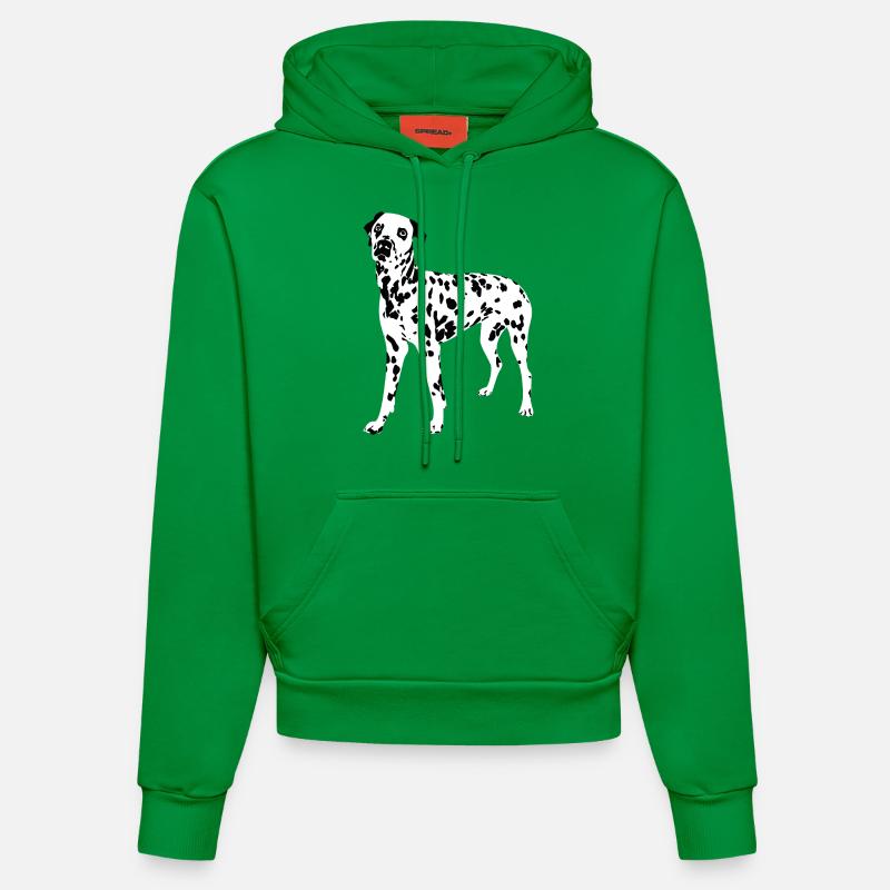 Dalmatiner - Sweat à capuche bio ajusté fabriqué en UE - City Green