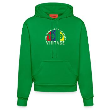 Jahrgang 1979 Retro - Bursdag - Organic Fitted Hoodie Made in EU - City Green - Vorne