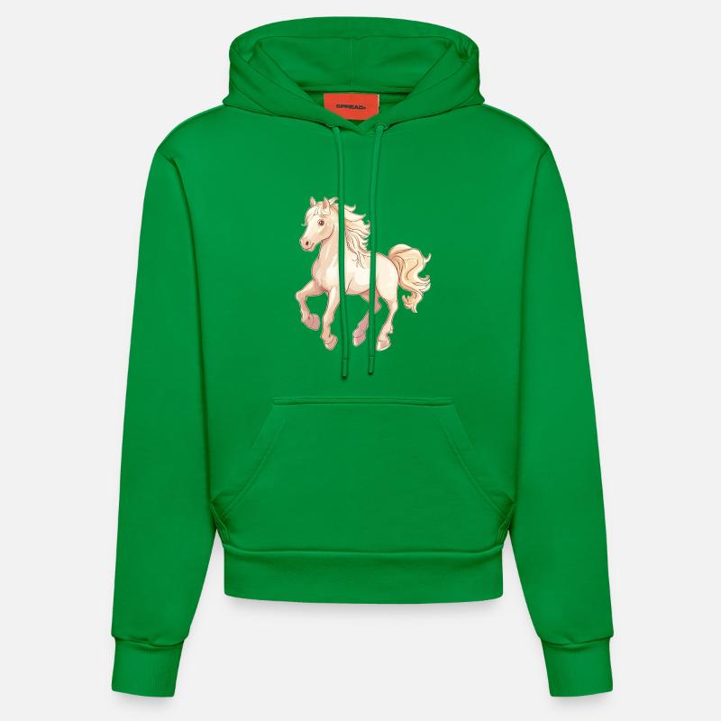 Cheval - Sweat à capuche bio ajusté fabriqué en UE - City Green