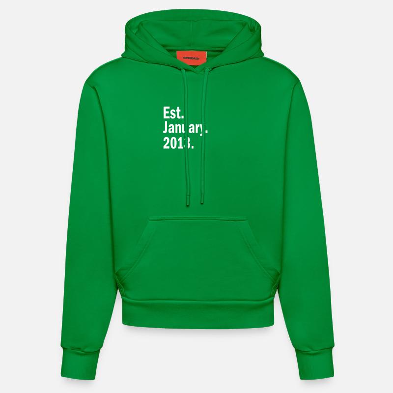 Est janvier 2013 - Sweat à capuche bio ajusté fabriqué en UE - City Green