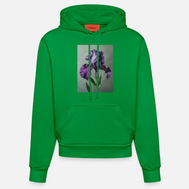 Iris FL 10 - Sweat à capuche bio ajusté fabriqué en UE - City Green