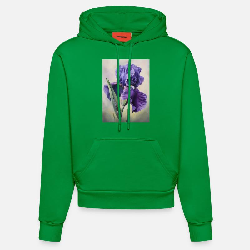 Iris FL 110 - Sweat à capuche bio ajusté fabriqué en UE - City Green