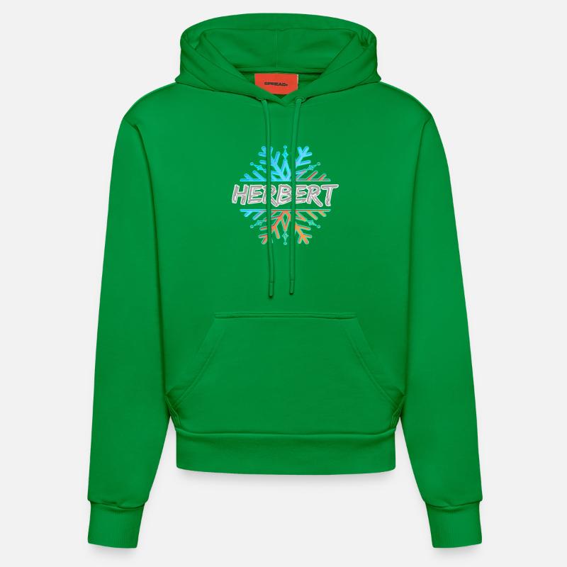 Herbert Herbert - Sweat à capuche bio ajusté fabriqué en UE - City Green