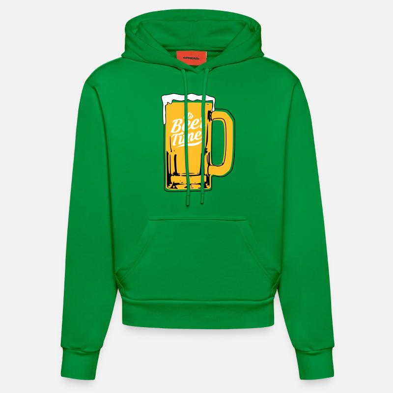 Conception de la bière - Sweat à capuche bio ajusté fabriqué en UE - City Green