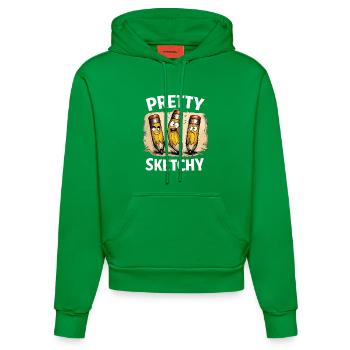 Ziemlich Skizzenhaft Pretty Sketchy Bleistifte - Organic Fitted Hoodie Made in EU - City Green - Vorne