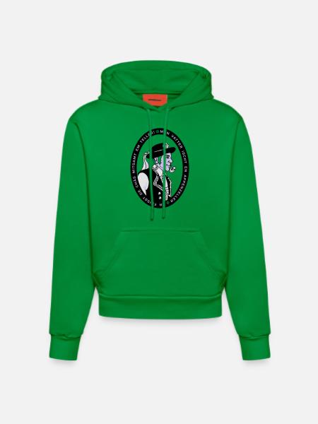 Appenzeller Spruch - Organic Fitted Hoodie Made in EU - City Green