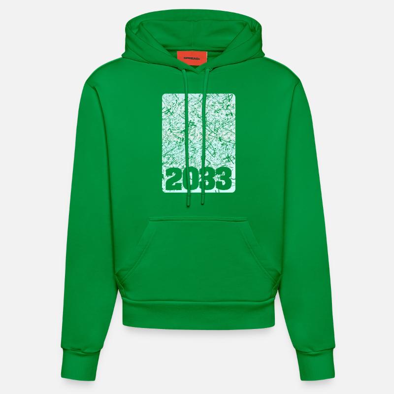 Numéro 2033 - Sweat à capuche bio ajusté fabriqué en UE - City Green