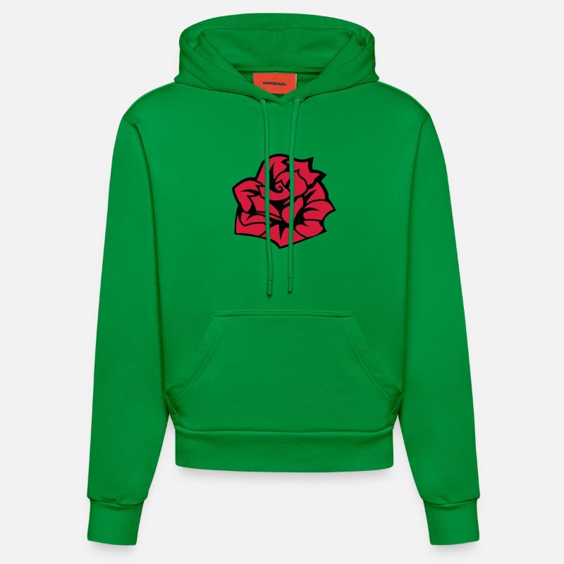 6254398 135442652 Rose - Sweat à capuche bio ajusté fabriqué en UE - City Green