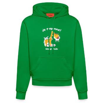 Je rayonne Manip radio Girafe Radiologie médicale - Sweat à capuche bio ajusté fabriqué en UE - City Green - Devant