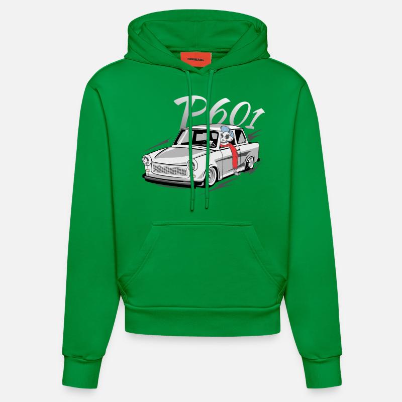  601 - Sweat à capuche bio ajusté fabriqué en UE - City Green