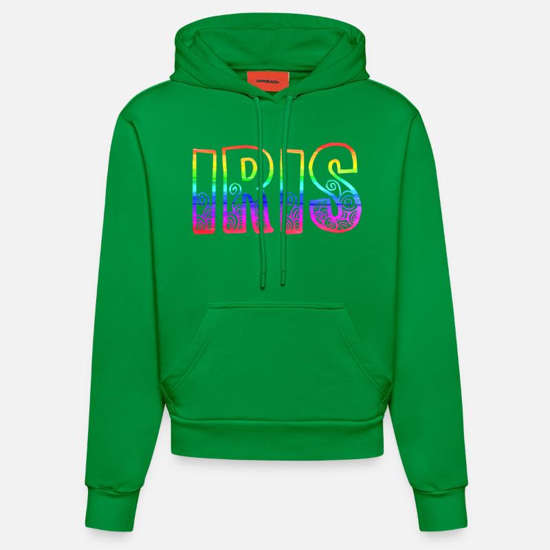 iris rs arc-en-ciel - Sweat à capuche bio ajusté fabriqué en UE - City Green
