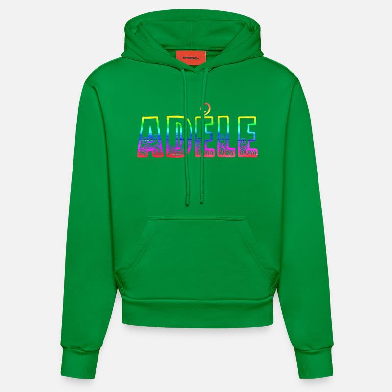 adéle rs rainbow - Organic Fitted Hoodie Made in EU - City Green