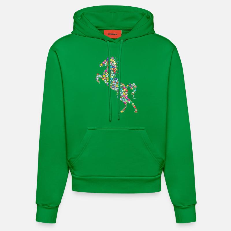 Cheval - Sweat à capuche bio ajusté fabriqué en UE - City Green