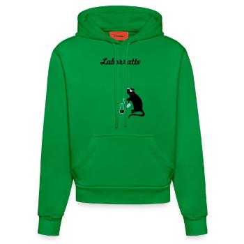 rat de laboratoire - Sweat à capuche bio ajusté fabriqué en UE - City Green - Devant