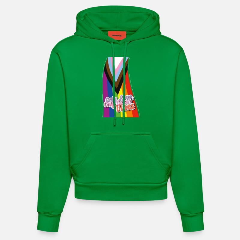 Pride Spectrum : Célébration LGBTQIA+ - Sweat à capuche bio ajusté fabriqué en UE - City Green