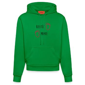 Bientôt Mamie - Mamy - Naissance - Bébé - Enfant - Sweat à capuche bio ajusté fabriqué en UE - City Green - Devant