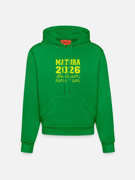 Matura 2026 Spruch - Organic Fitted Hoodie Made in EU - City Green