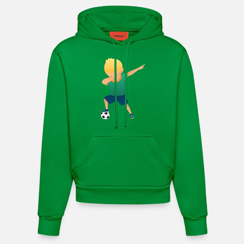 Soccer Boy Dab Dance - Sweat à capuche bio ajusté fabriqué en UE - City Green