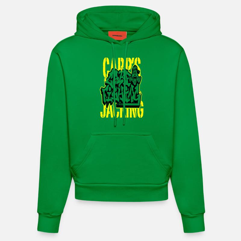 Carp's graff "CARP'S JACKING" - Sweat à capuche bio ajusté fabriqué en UE - City Green