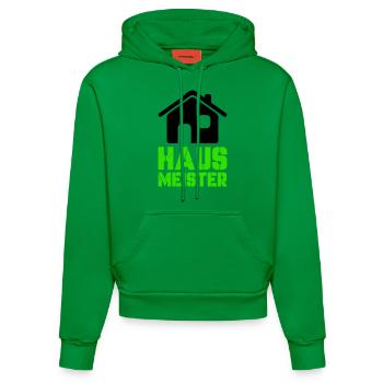Caretaker 1 - Organic Fitted Hoodie Made in EU - City Green - Front