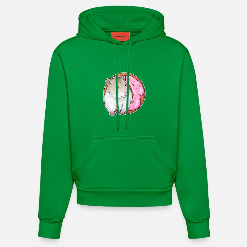 Beignet de hamster - Sweat à capuche bio ajusté fabriqué en UE - City Green