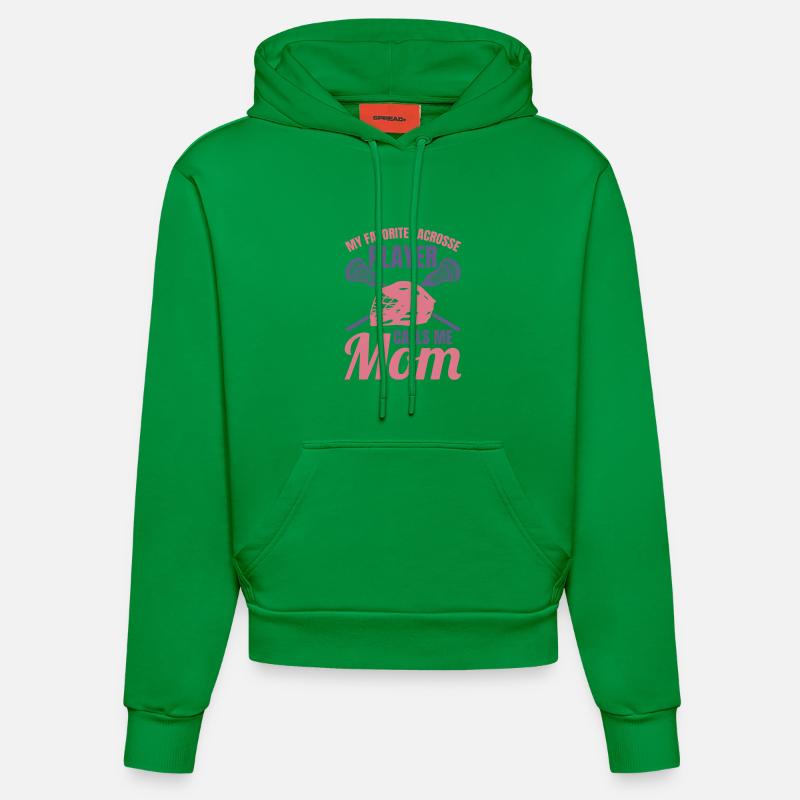 Mère joueuse de crosse - Sweat à capuche bio ajusté fabriqué en UE - City Green