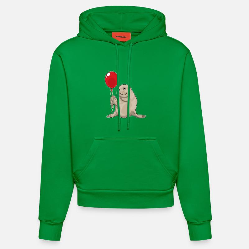 Ballon de phoque - Sweat à capuche bio ajusté fabriqué en UE - City Green