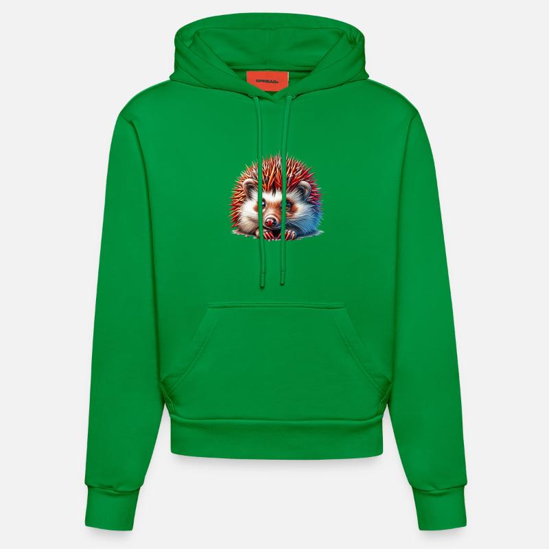 Hérisson - Sweat à capuche bio ajusté fabriqué en UE - City Green