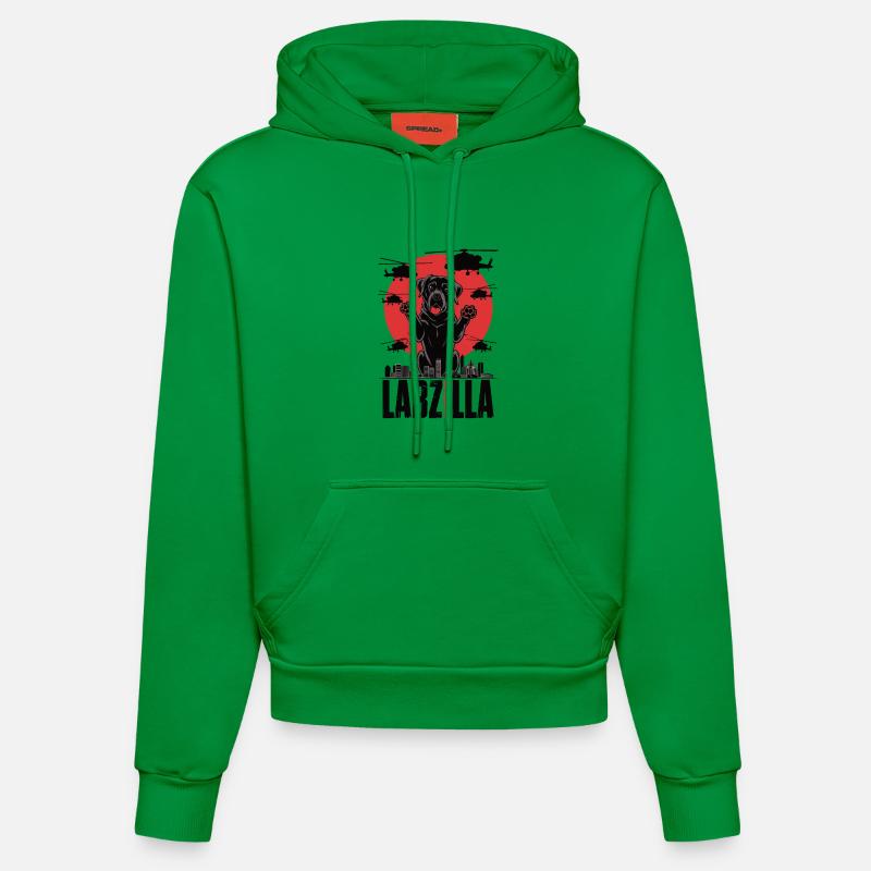 Labzilla - Sweat à capuche bio ajusté fabriqué en UE - City Green