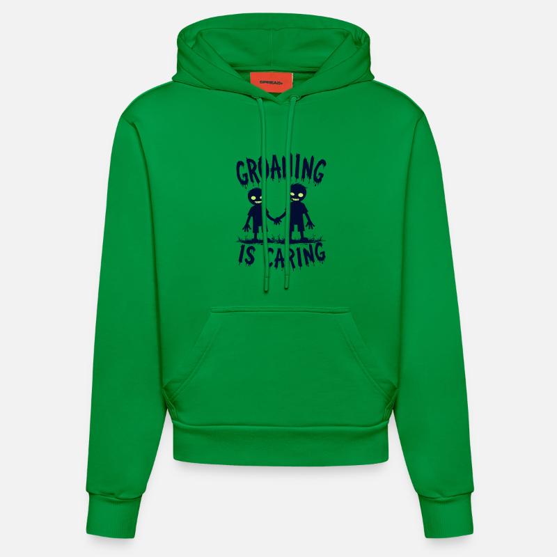 Gémissement, c’est de l’humour zombie bienveillant - Sweat à capuche bio ajusté fabriqué en UE - City Green