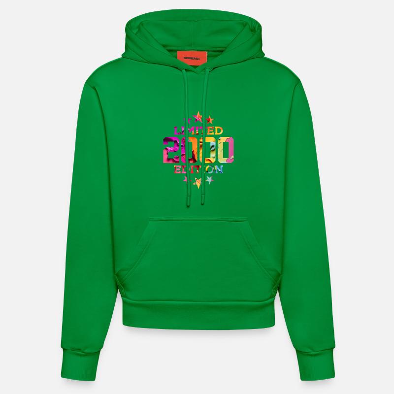 ÉDITION LIMITÉE 26E ANNIVERSAIRE 2000 - Sweat à capuche bio ajusté fabriqué en UE - City Green