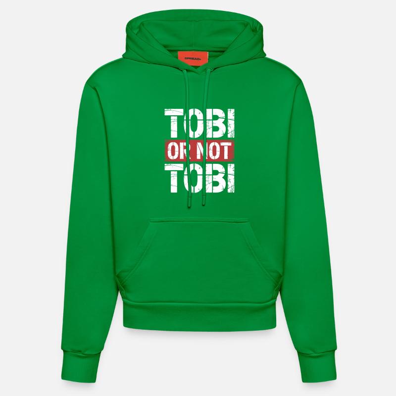Tobi oder nicht Tobi - Organic Fitted Hoodie Made in EU - City Green