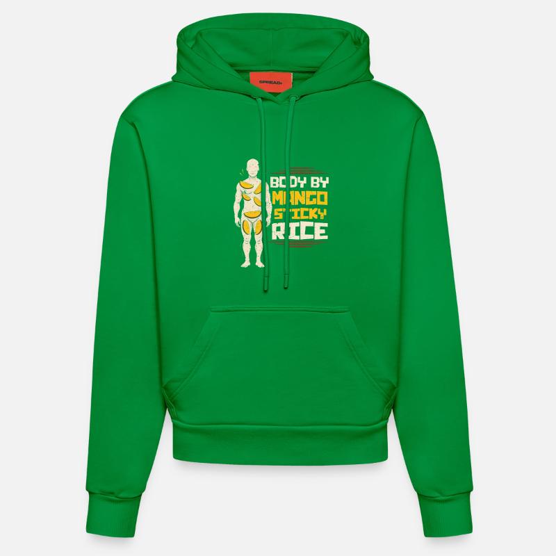 Riz gluant à la mangue - Sweat à capuche bio ajusté fabriqué en UE - City Green