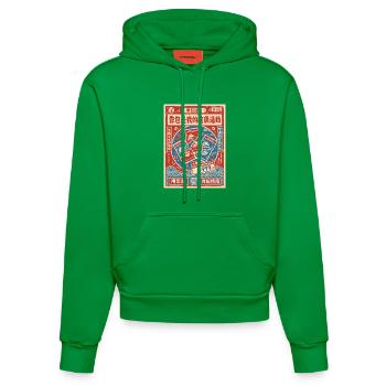 Sammelkarten-Booster Rare Ultra - Organic Fitted Hoodie Made in EU - City Green - Vorne