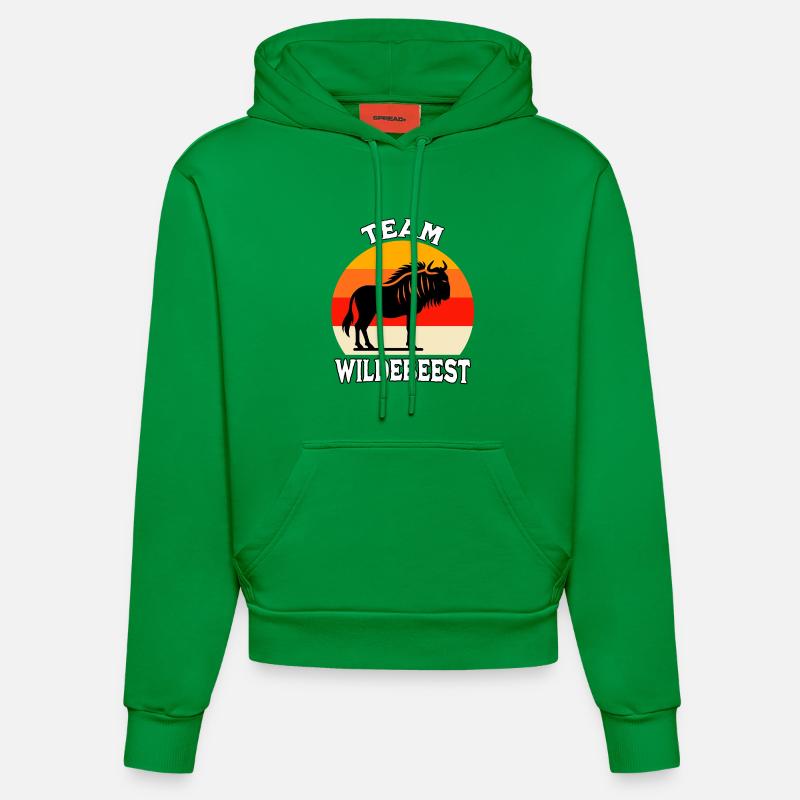 Équipe Gnu - Sweat à capuche bio ajusté fabriqué en UE - City Green