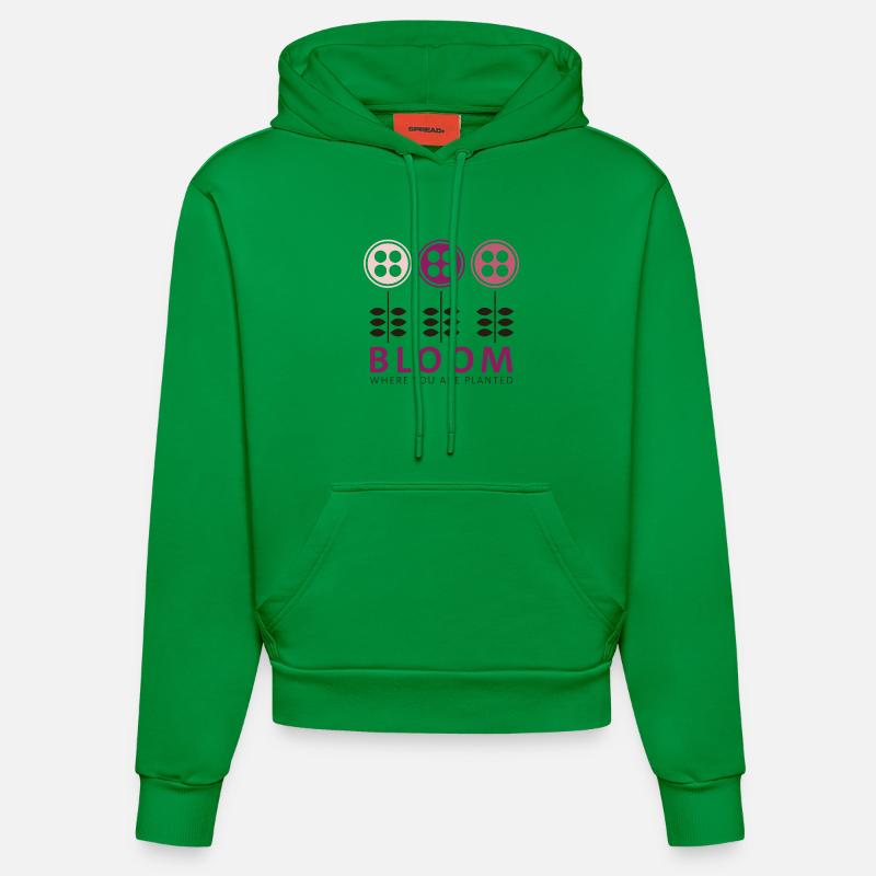 Fleurir - Sweat à capuche bio ajusté fabriqué en UE - City Green