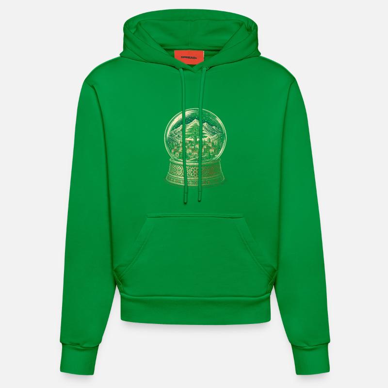 Libanon Libanese - Organic Fitted Hoodie Made in EU - City Green