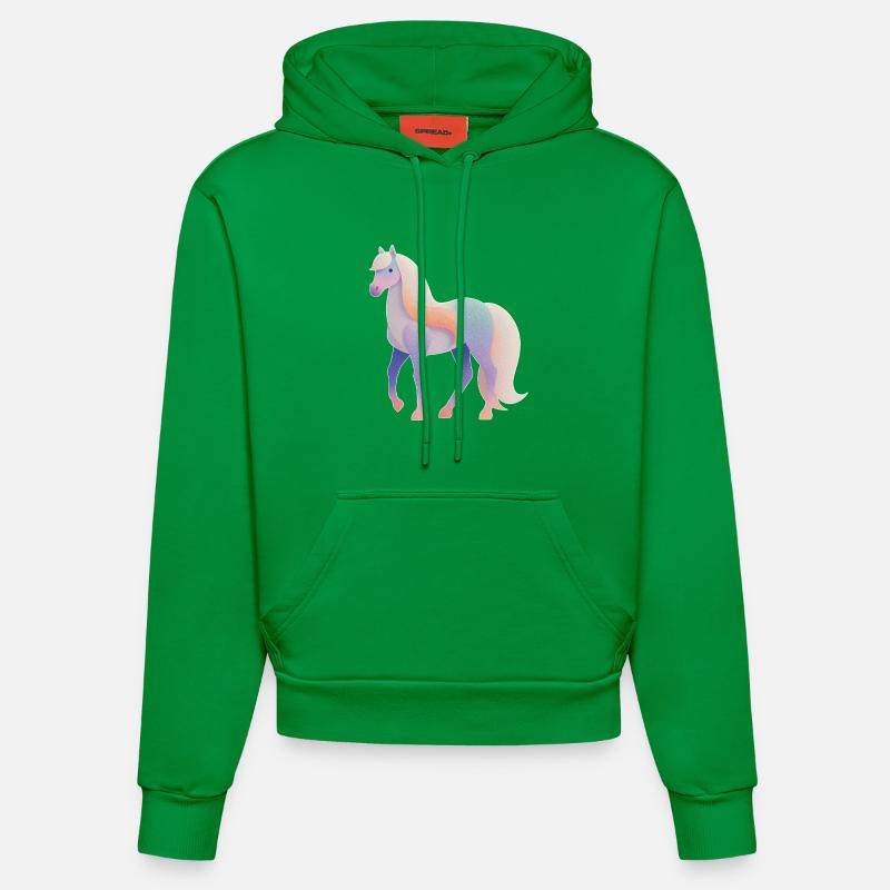 Cheval - Sweat à capuche bio ajusté fabriqué en UE - City Green